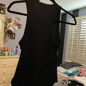 Black stretchy bodysuit.